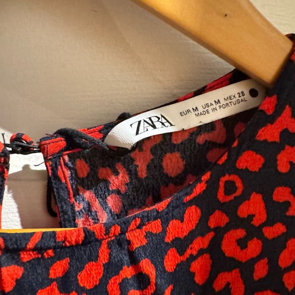 ZARA VIRAL POLKA DRESS BUT IN LEOPARD - Picture 4 of 5
